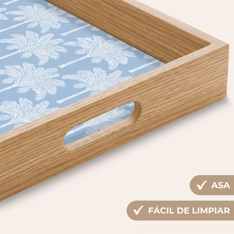 Bandeja - Palmera - Moderno - Azul — 8