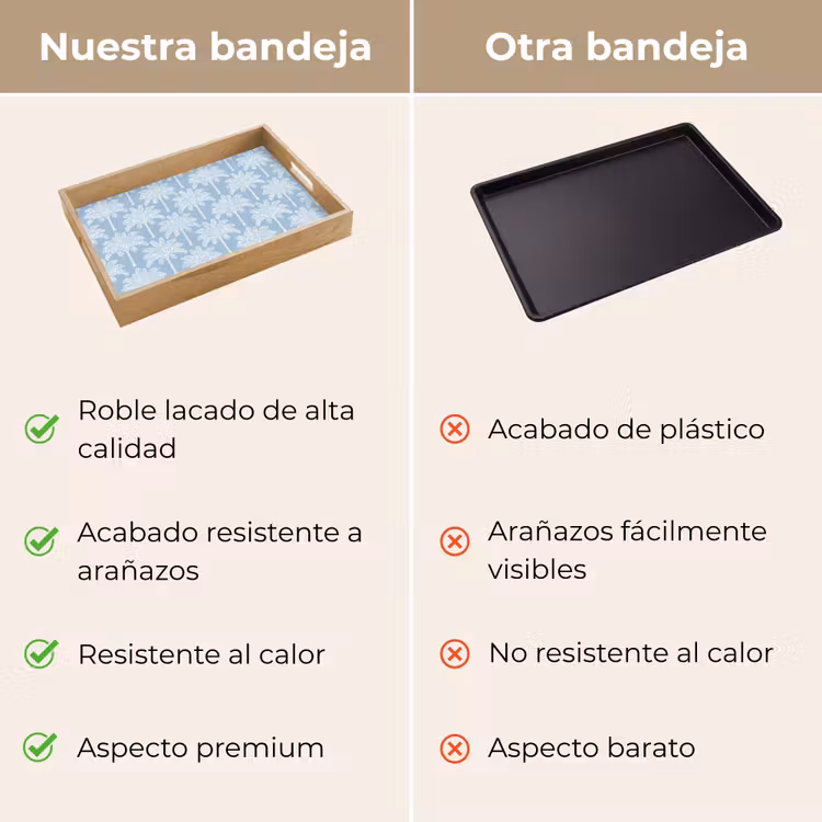 Bandeja - Palmera - Moderno - Azul — 9