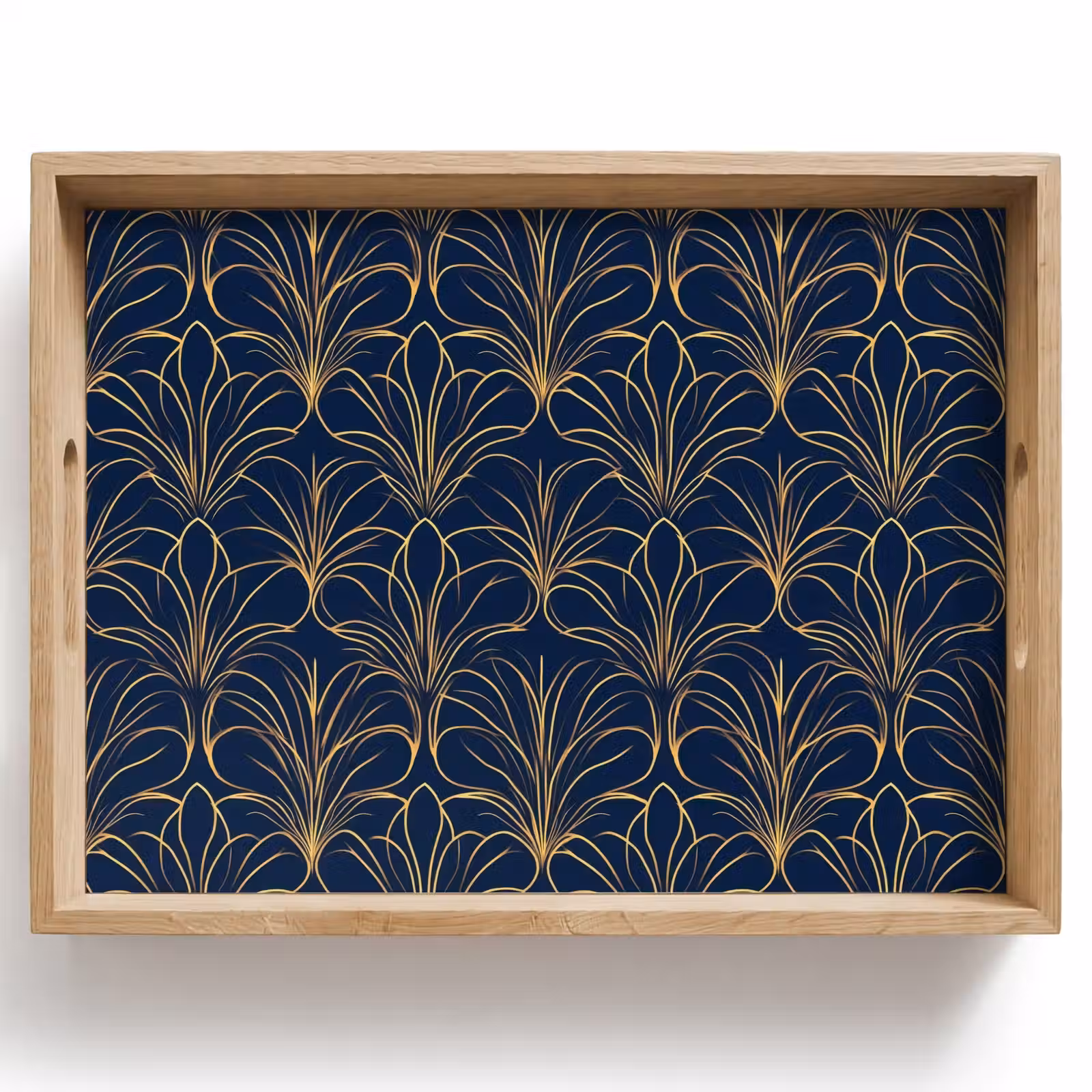 Bandeja - Deco - Abanico - Azul — 1