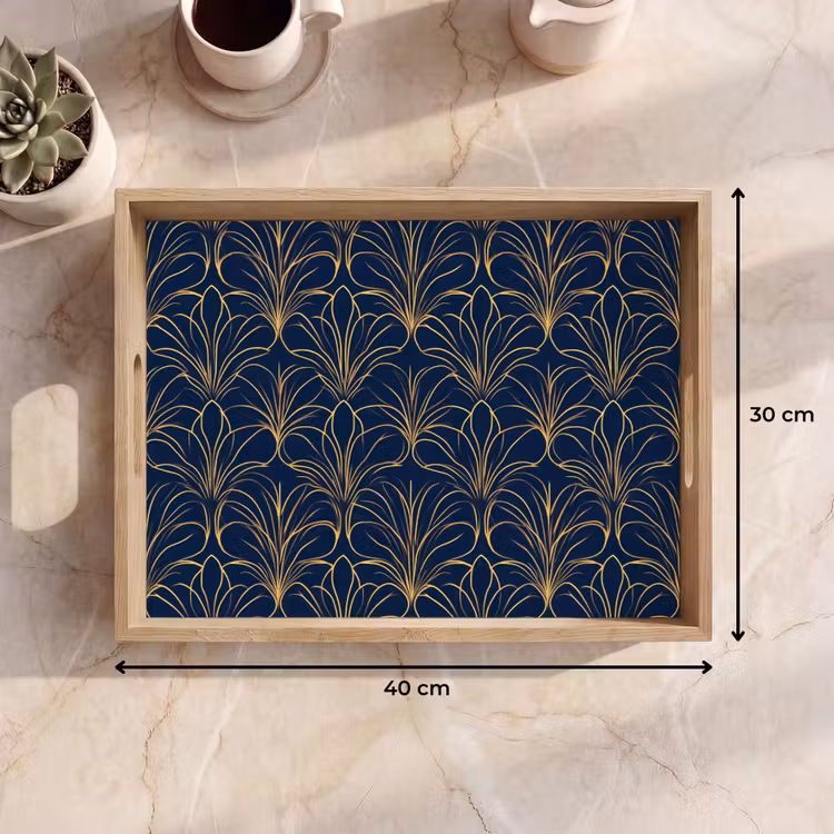 Bandeja - Deco - Abanico - Azul — 7