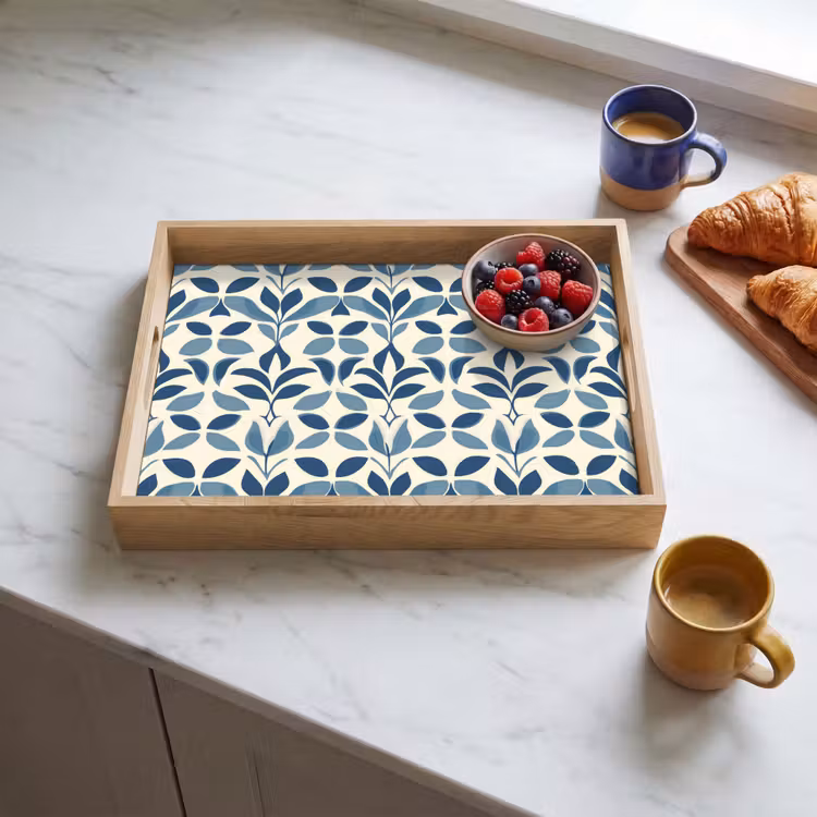 Bandeja - Flora - Moderno - Azul — 3
