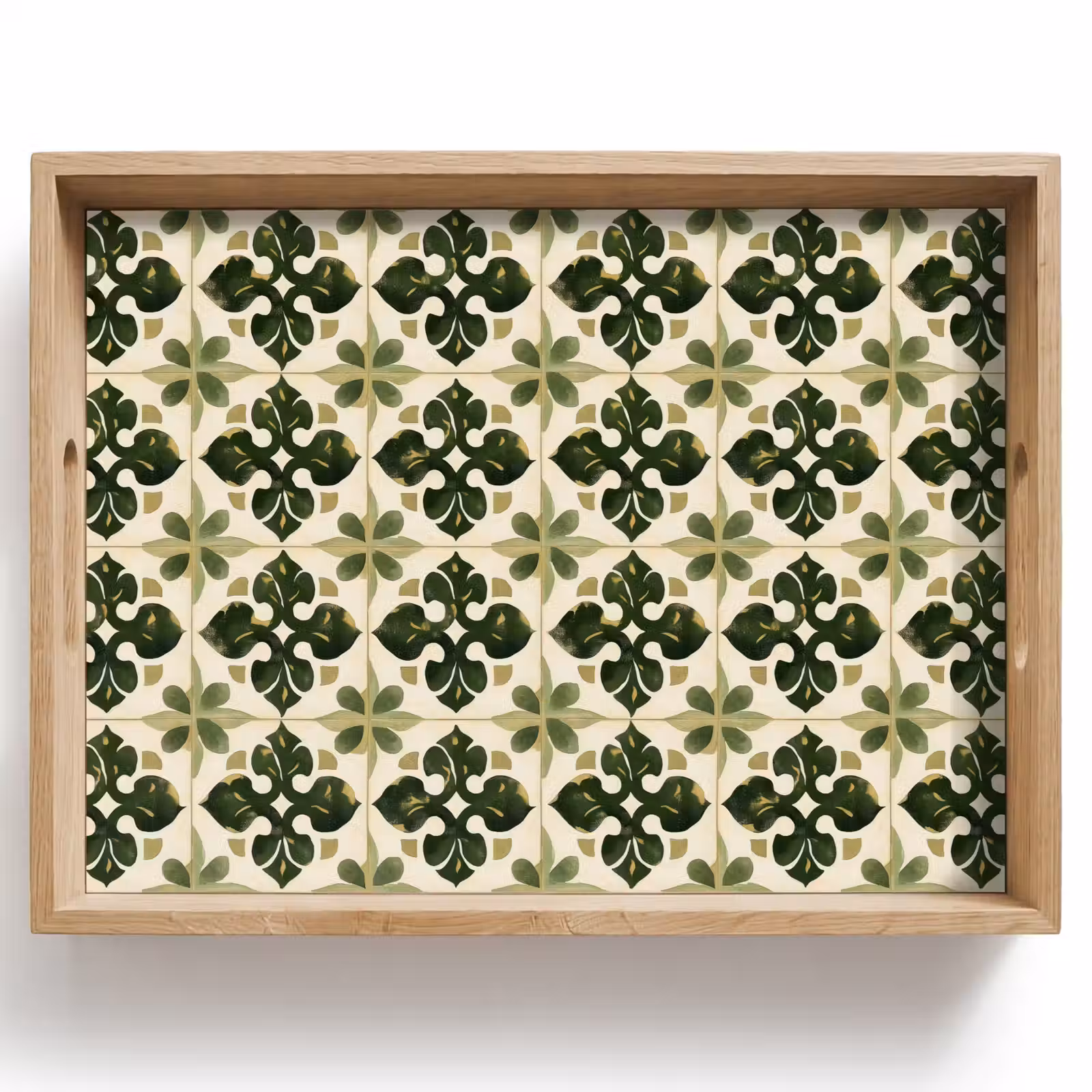 Bandeja - Patrón - Azulejos - Verde — 1