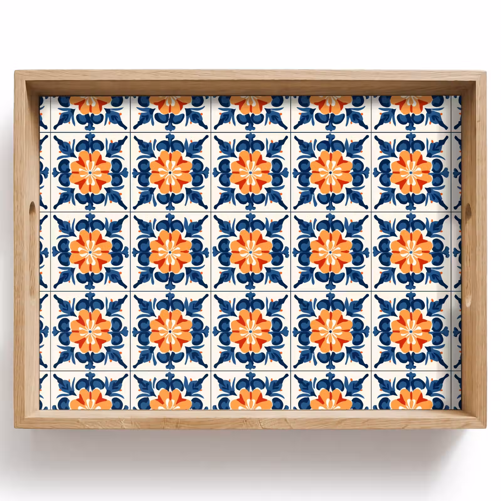 Bandeja - Tradicional - Azulejos - Naranja — 1