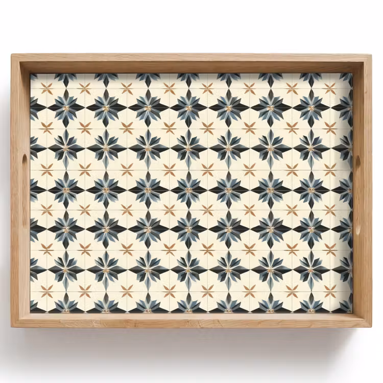 Bandeja - Ornamental - Adorno - Azul — 1