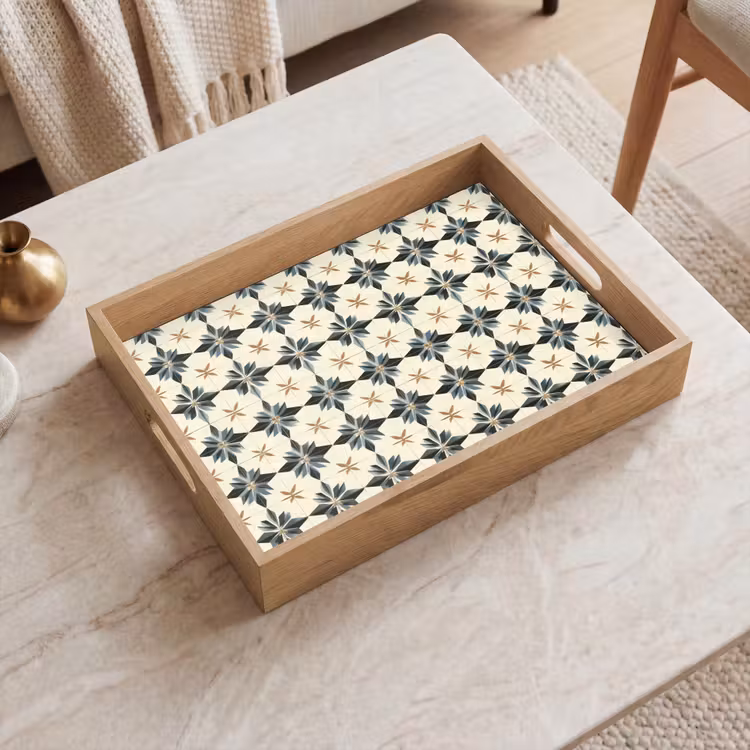 Bandeja - Ornamental - Adorno - Azul — 2