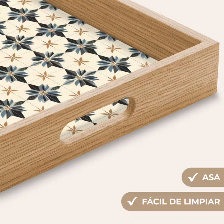 Bandeja - Ornamental - Adorno - Azul — 8