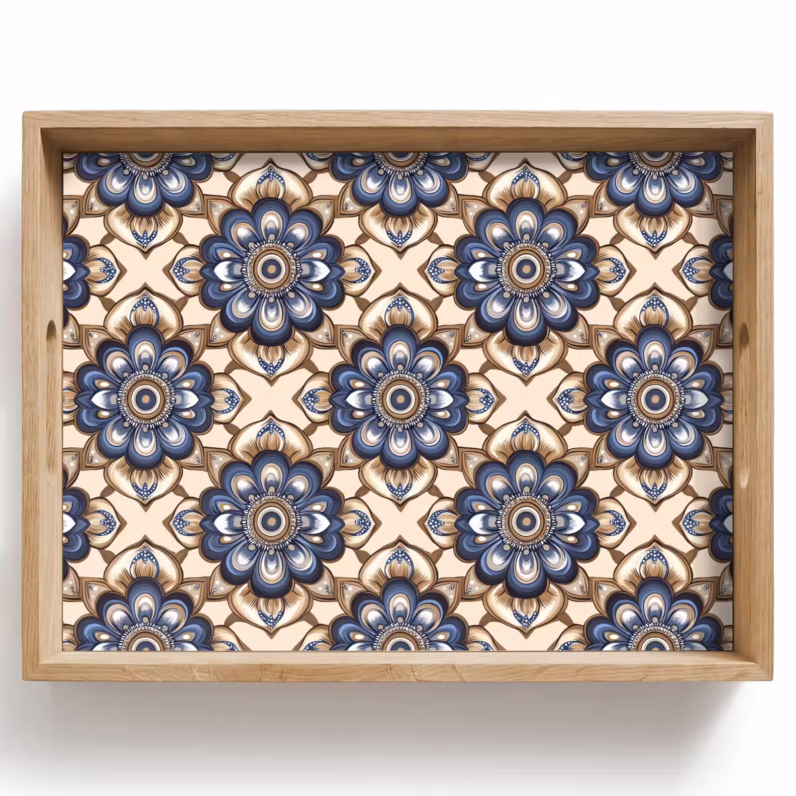 Bandeja - Floral - Adorno - Azul — 1