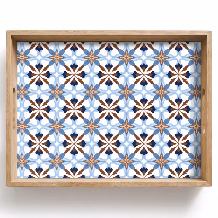 Bandeja - Adorno - Azulejo - Colorido — 1
