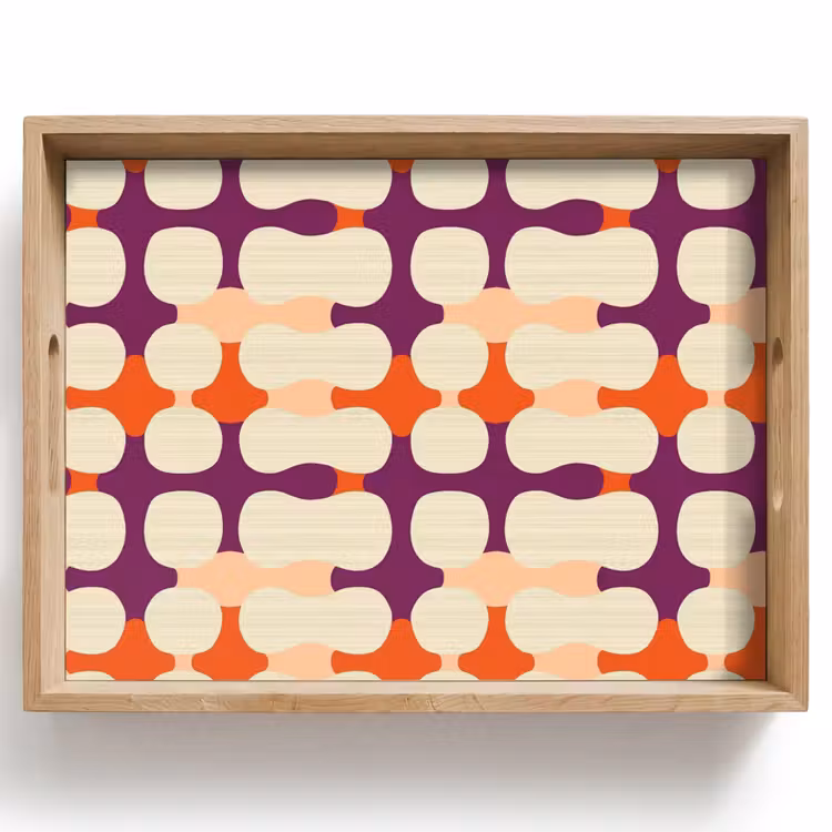 Bandeja - Moderno - Estampado - Colorido — 1