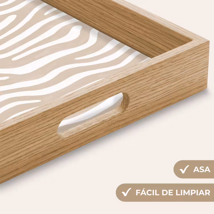 Bandeja - Abstracto - Cebra - Beige — 8