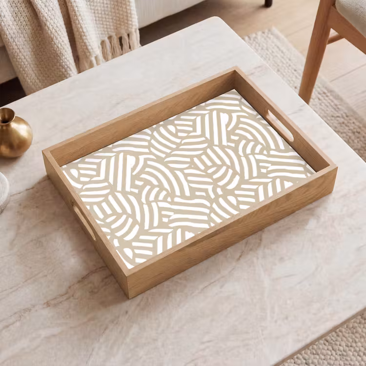 Bandeja - Abstracto - Moderno - Beige — 2