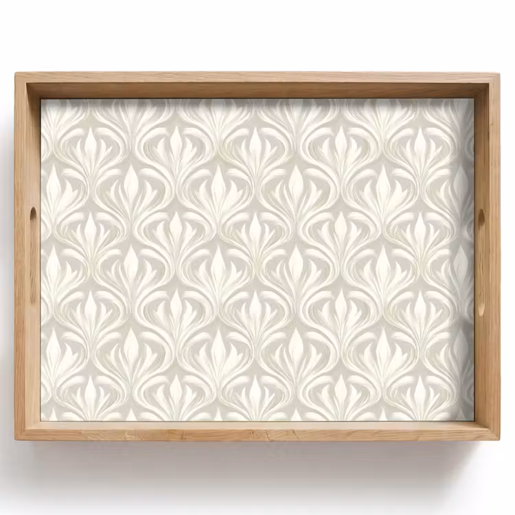 Bandeja - Barroco - Estampado - Beige — 1