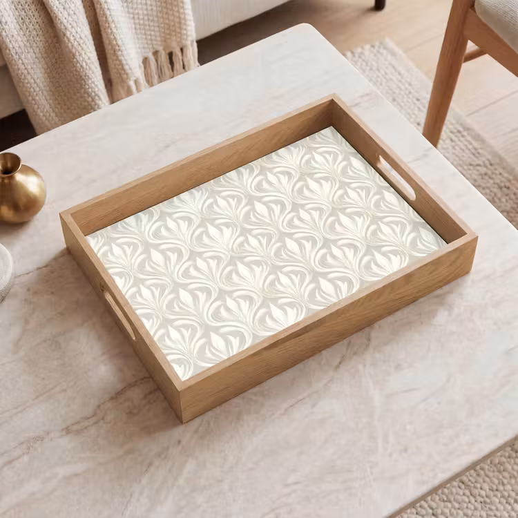 Bandeja - Barroco - Estampado - Beige — 2