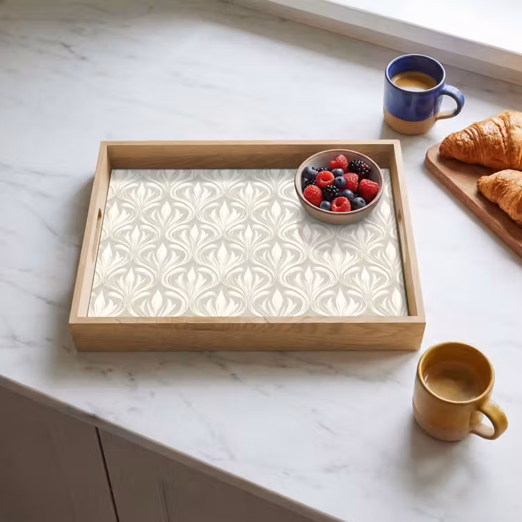 Bandeja - Barroco - Estampado - Beige — 3