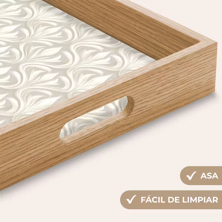 Bandeja - Barroco - Estampado - Beige — 8