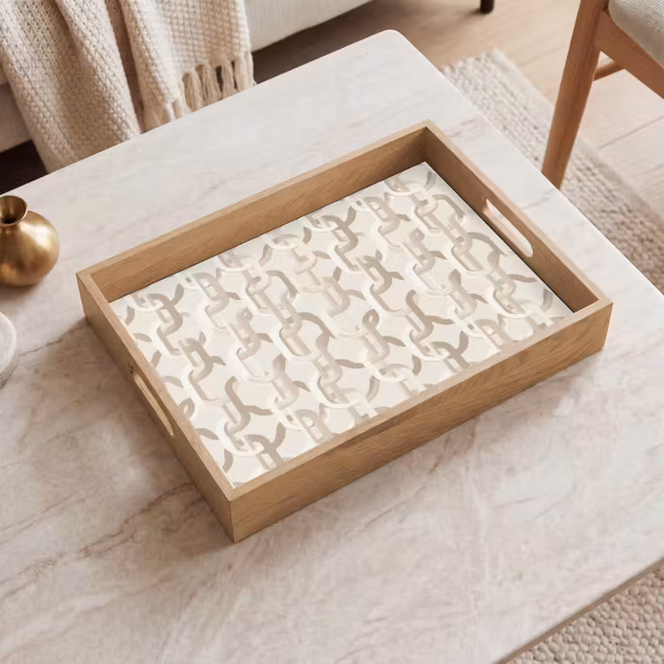 Bandeja - Motivo - Abstracto - Beige — 2