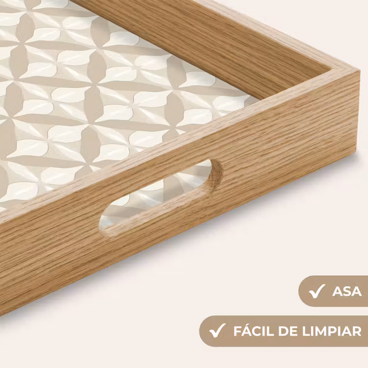 Bandeja - Patrón - Clásico - Beige — 8
