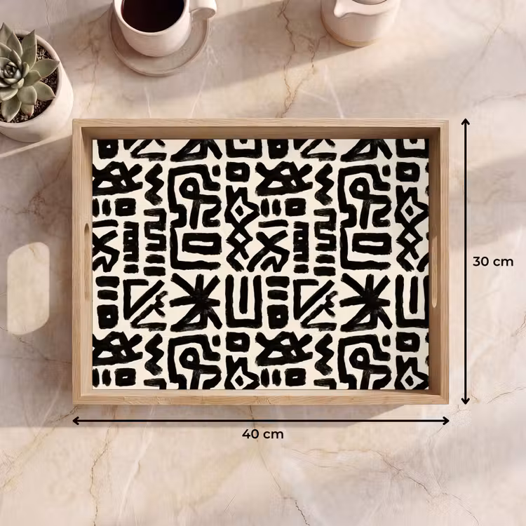 Bandeja - Geométrico - Figuras - Negro — 7