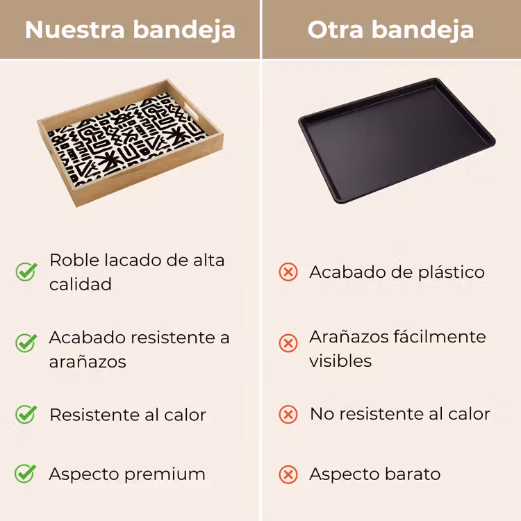 Bandeja - Geométrico - Figuras - Negro — 9