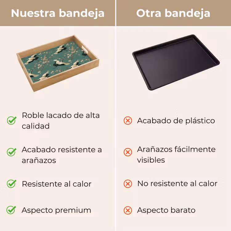 Bandeja - Flor de cerezo - Flores de maternidad - Verde — 9