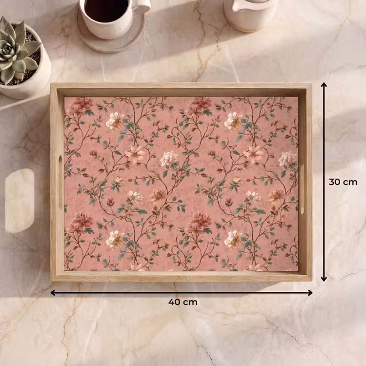 Bandeja - Botánico - Flores - Rosa — 7