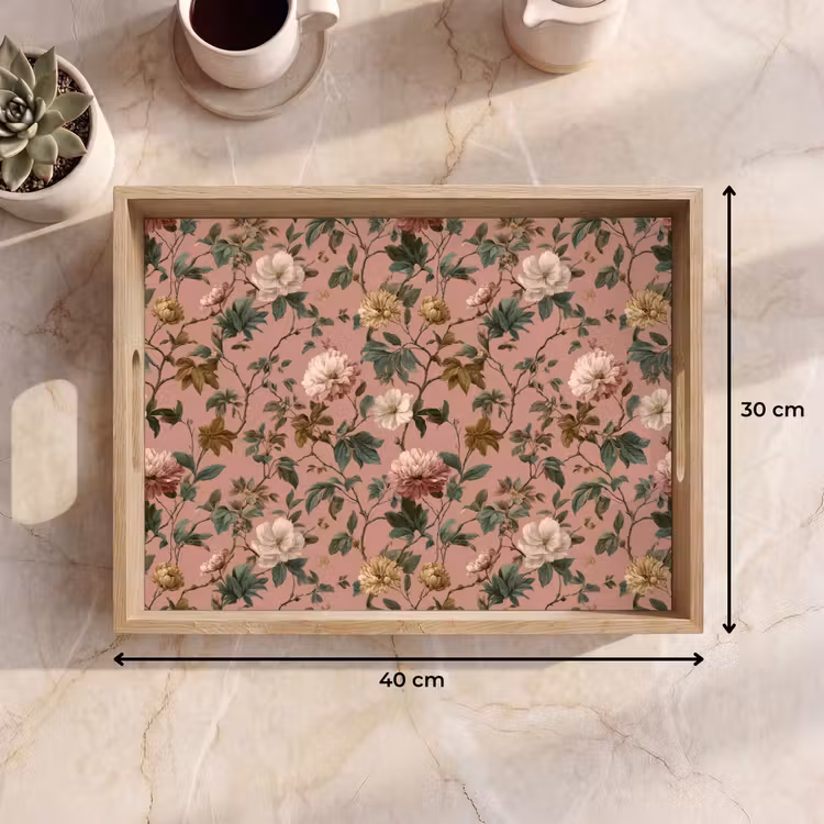 Bandeja - Flores - Clásico - Rosa — 7