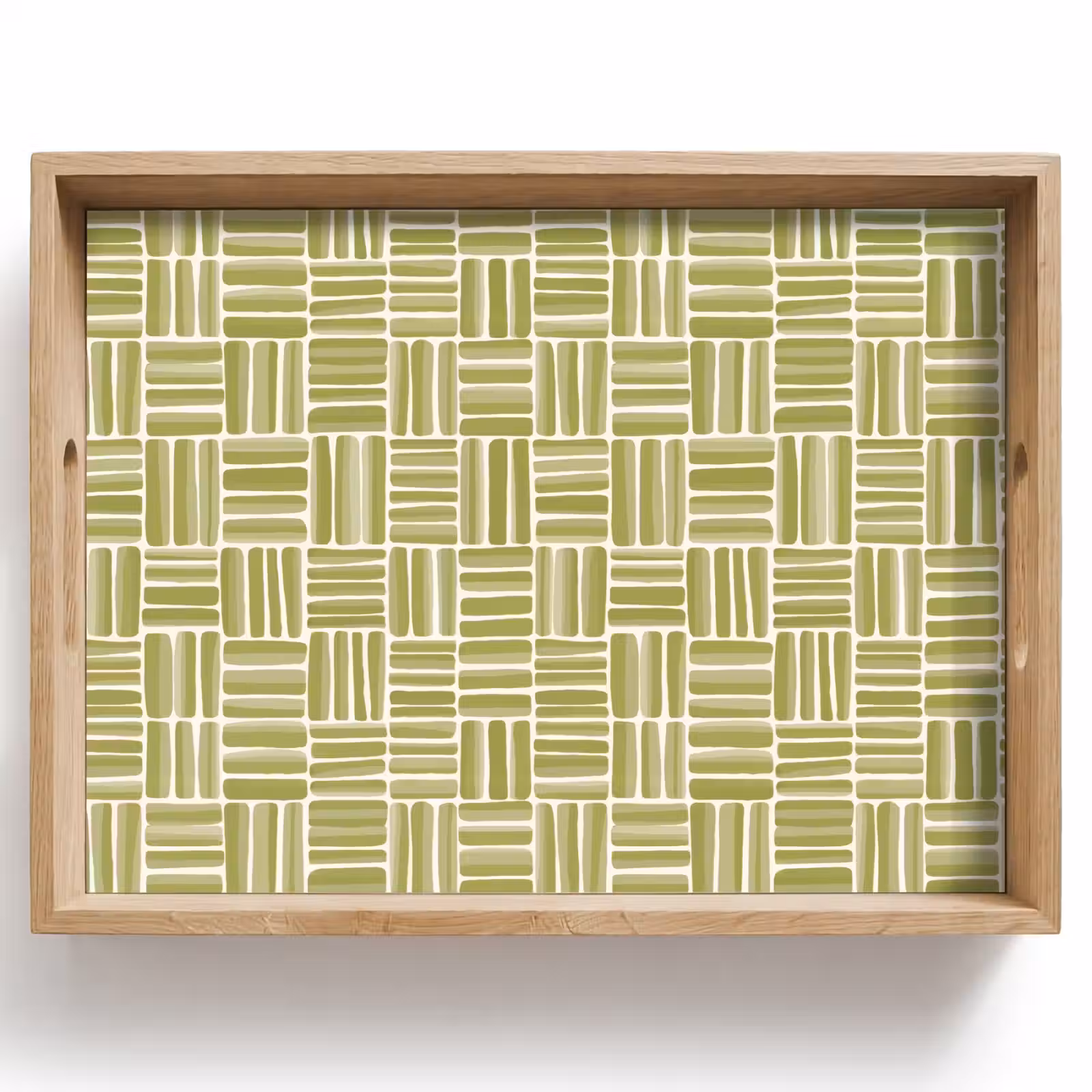 Bandeja - Trenza - Patrón - Verde — 1