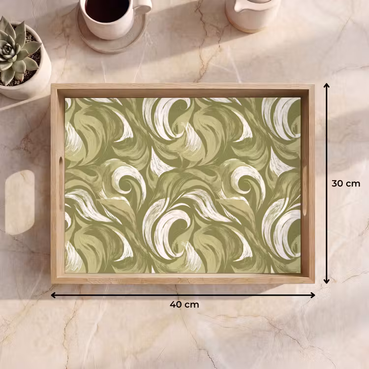 Bandeja - Abstracto - Textura - Verde — 7