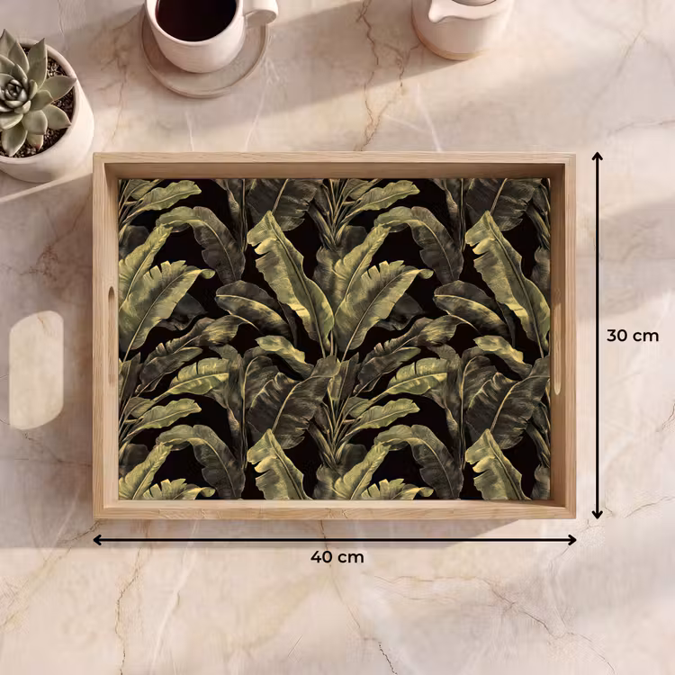 Bandeja - Botánico - Hojas - Verde — 7