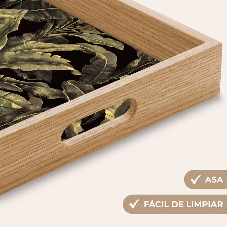 Bandeja - Botánico - Hojas - Verde — 8