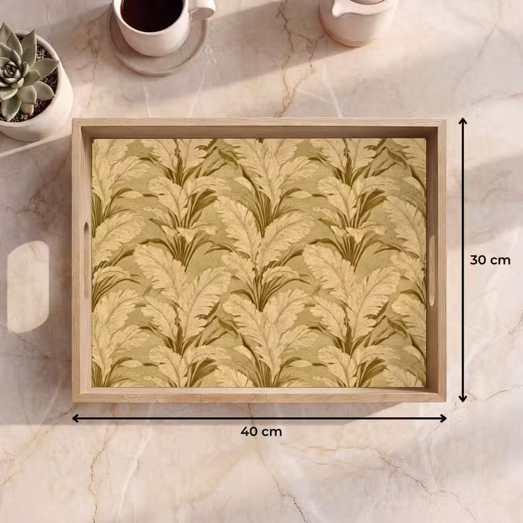 Bandeja - Hojas de palmera - Clásico - Verde — 7