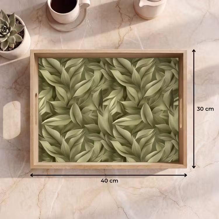 Bandeja - Hojas - Moderno - Verde — 7