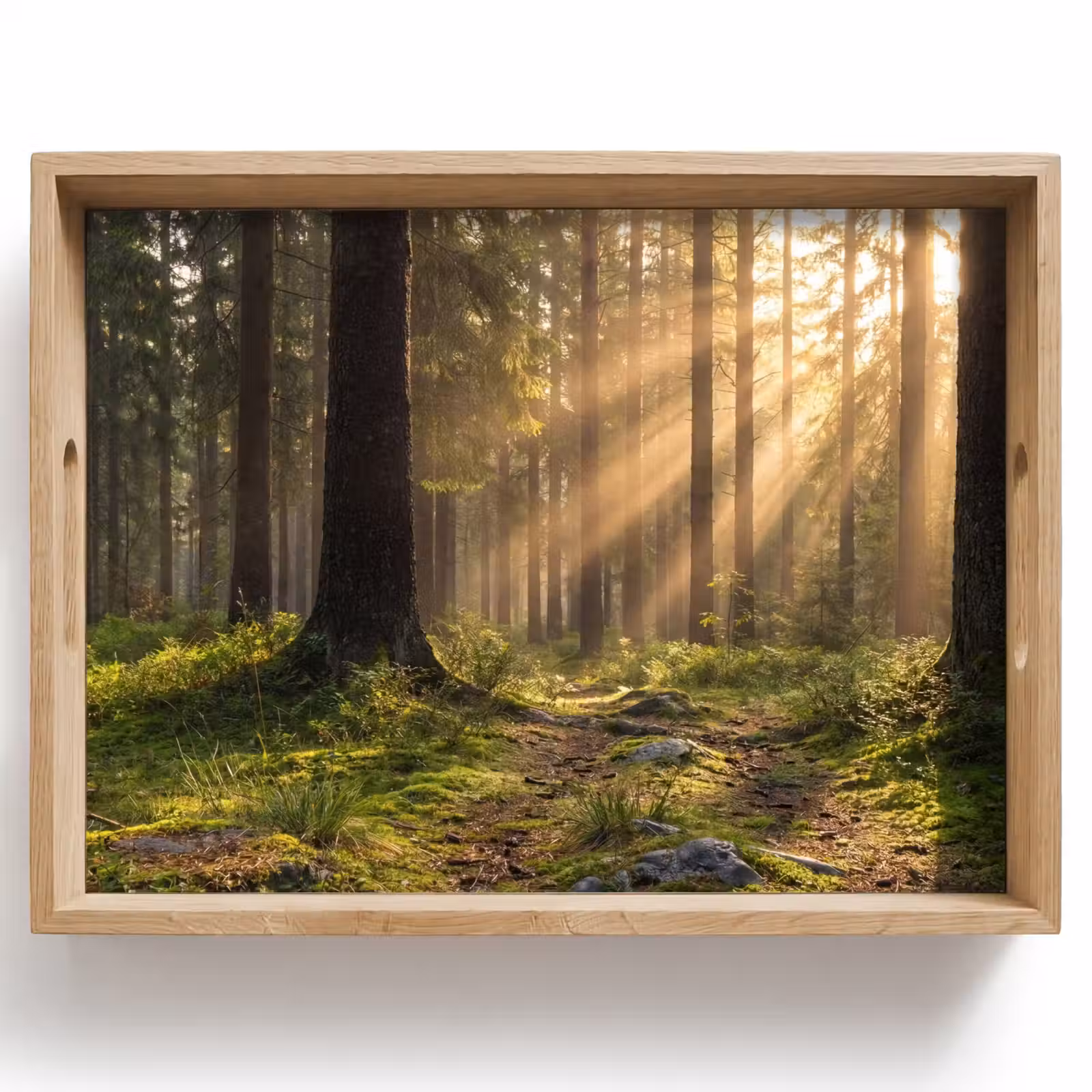 Bandeja - Bosque - Luz solar - Hierba — 1