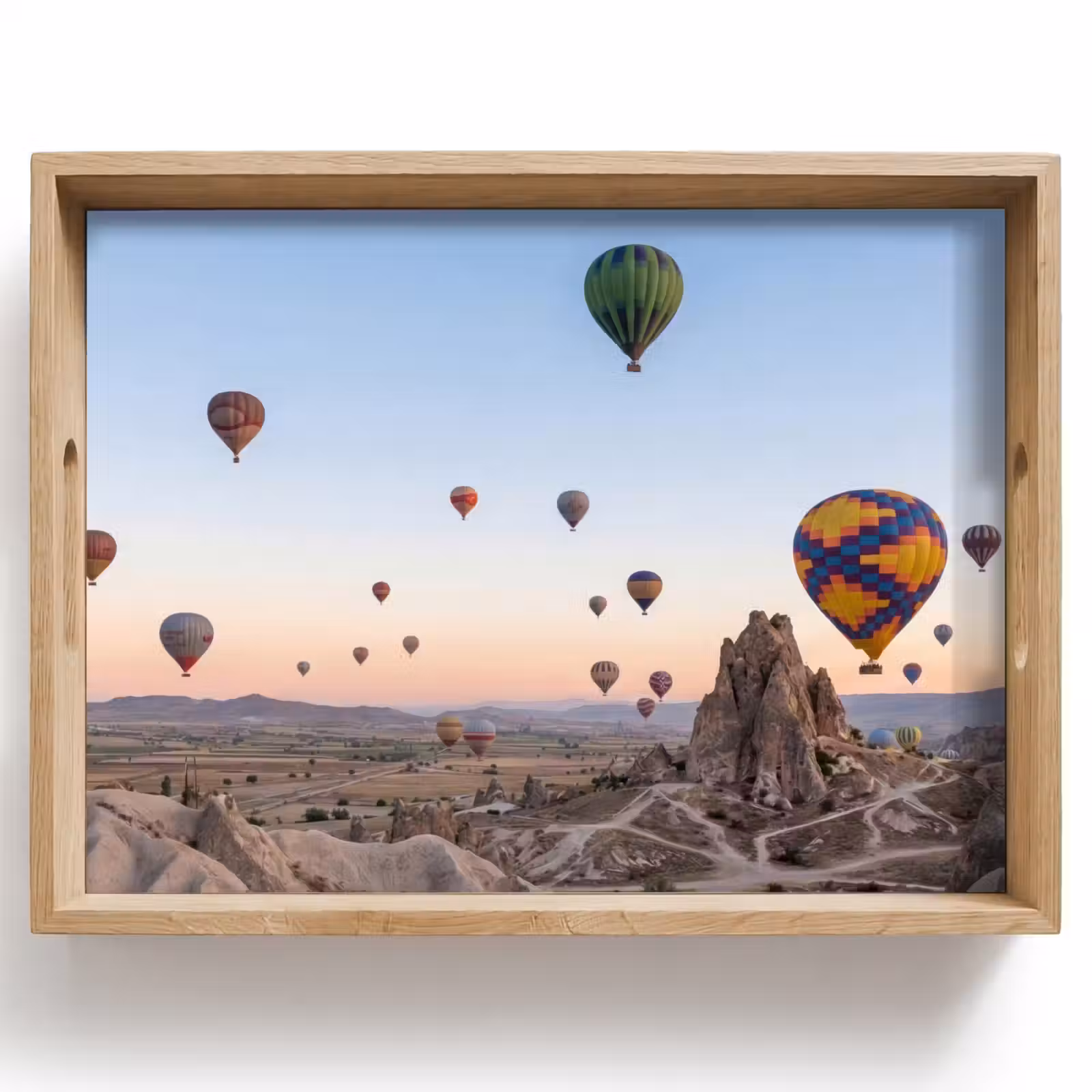 Bandeja - Globos aerostáticos - Rocas - Amanecer — 1