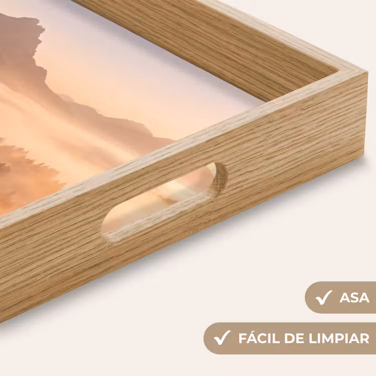 Bandeja - Luz solar - Niebla - Montañas - Árboles — 8