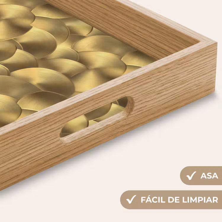 Bandeja - Moderno - Círculo - Oro — 8