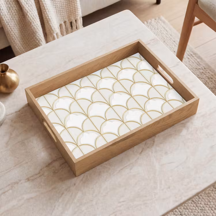 Bandeja - Mosaico - Arcos - Oro — 2