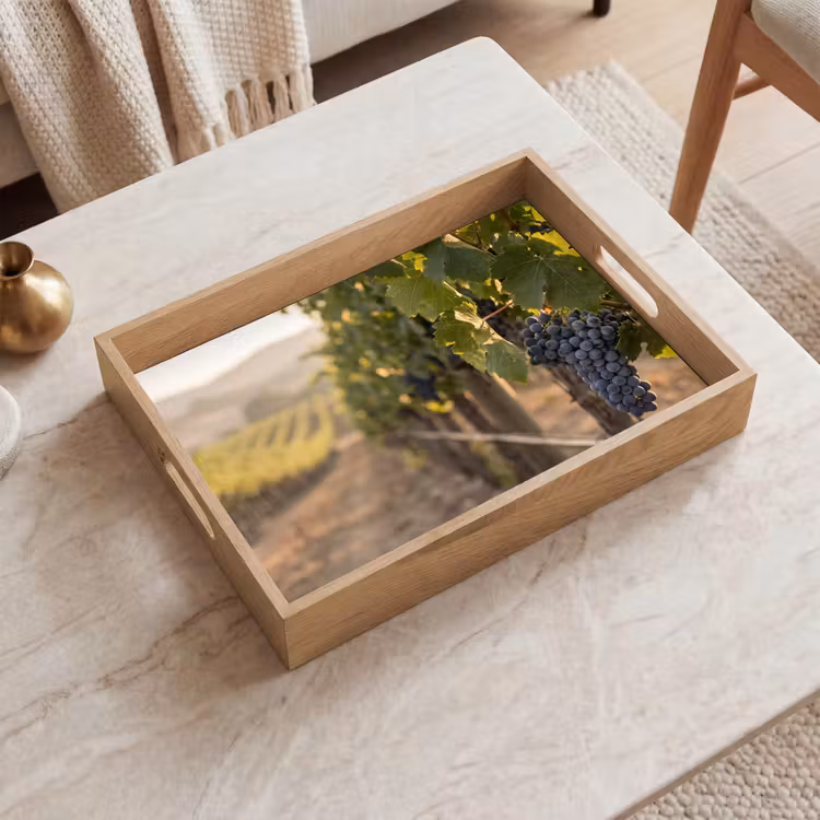Bandeja - Uvas - Viñedo - Luz solar — 2
