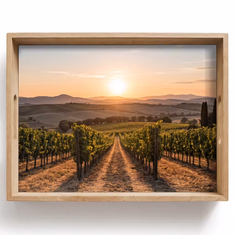 Bandeja - Viñedo - Puesta de sol - Paisaje — 1