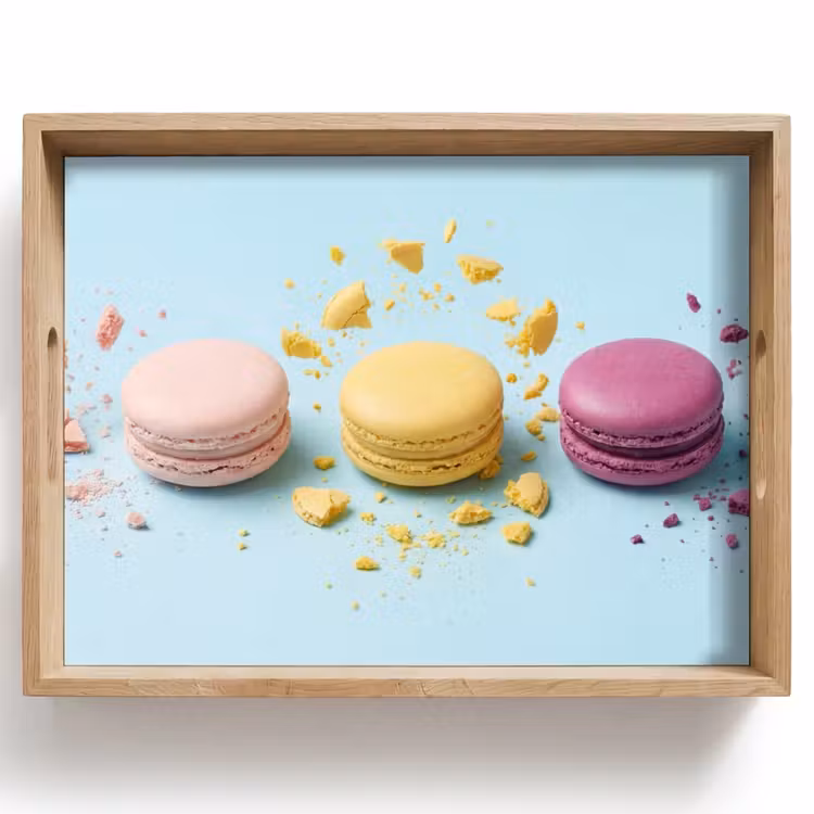 Bandeja - Macarrones - Colorido - Pastel — 1
