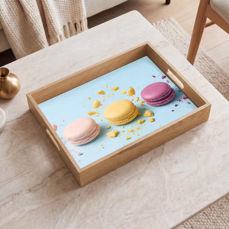 Bandeja - Macarrones - Colorido - Pastel — 2