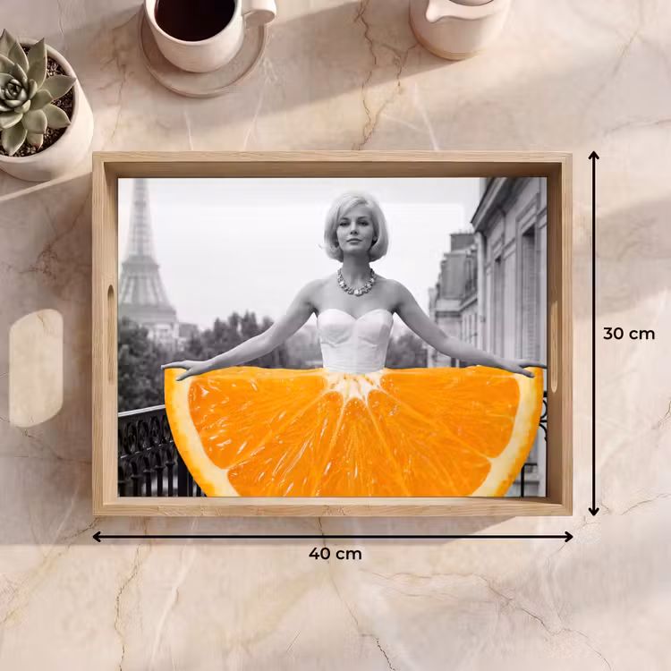 Bandeja - Naranja - Torre Eiffel - Mujer — 7