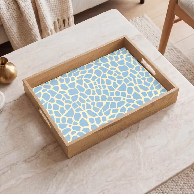 Bandeja - Jirafa - Moderna - Azul — 2