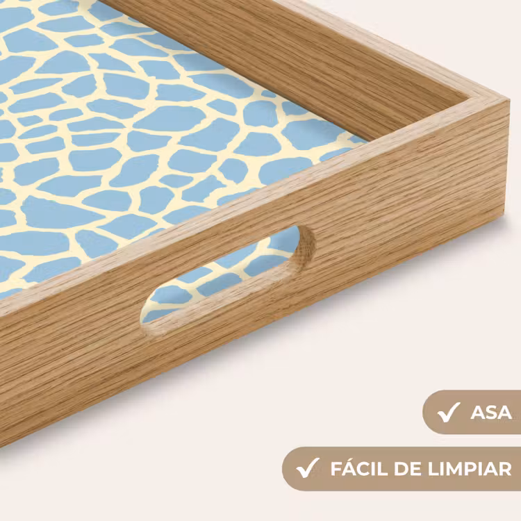 Bandeja - Jirafa - Moderna - Azul — 8