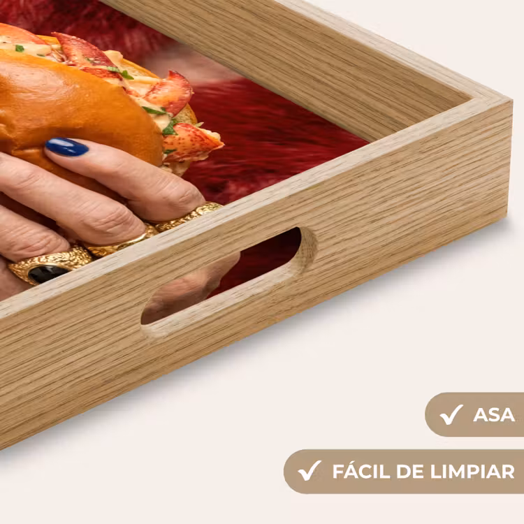 Bandeja - Roll - Abrigo de piel - Oro — 8