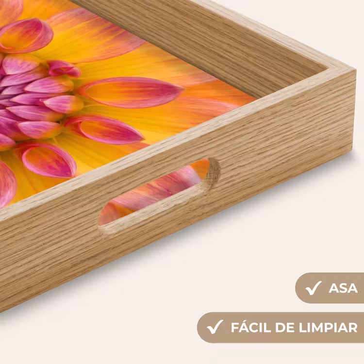 Bandeja - Dalia - Flor - Naranja — 8