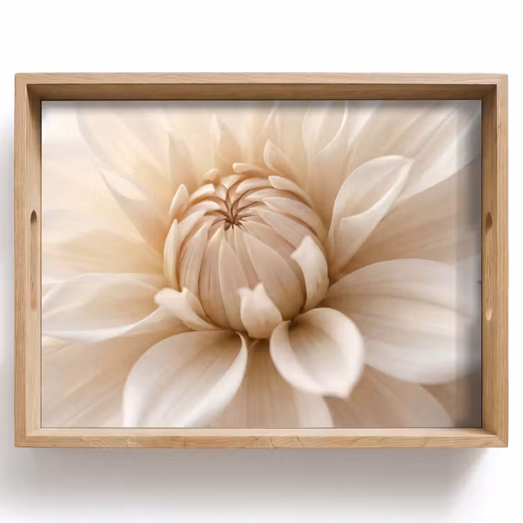 Bandeja - Flor - Dalia - Blanco — 1
