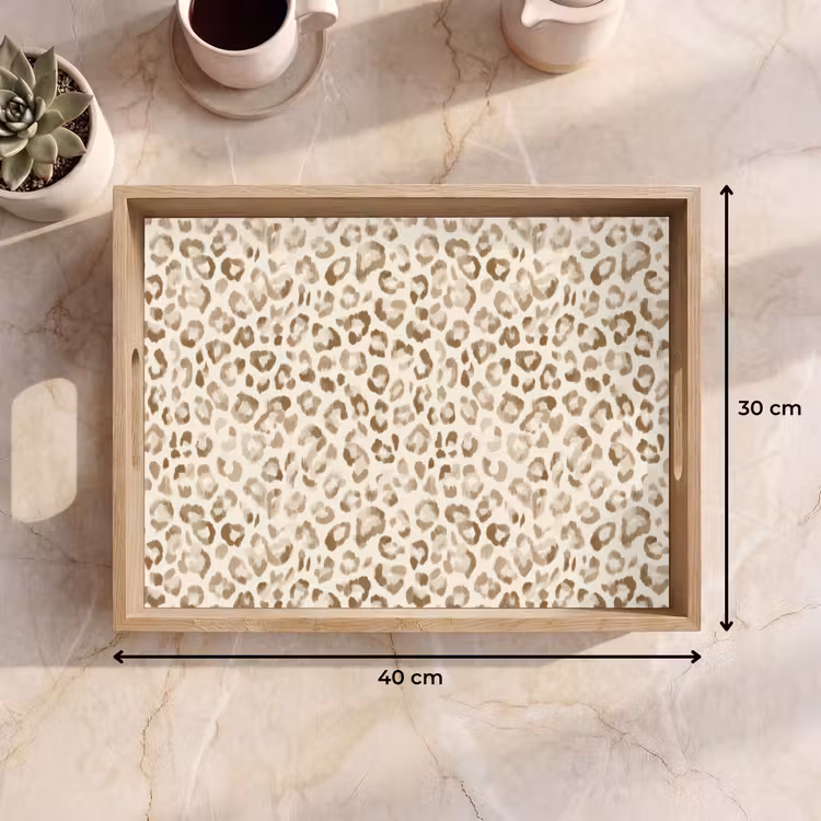 Bandeja - Leopardo - Clásico - Beige — 7