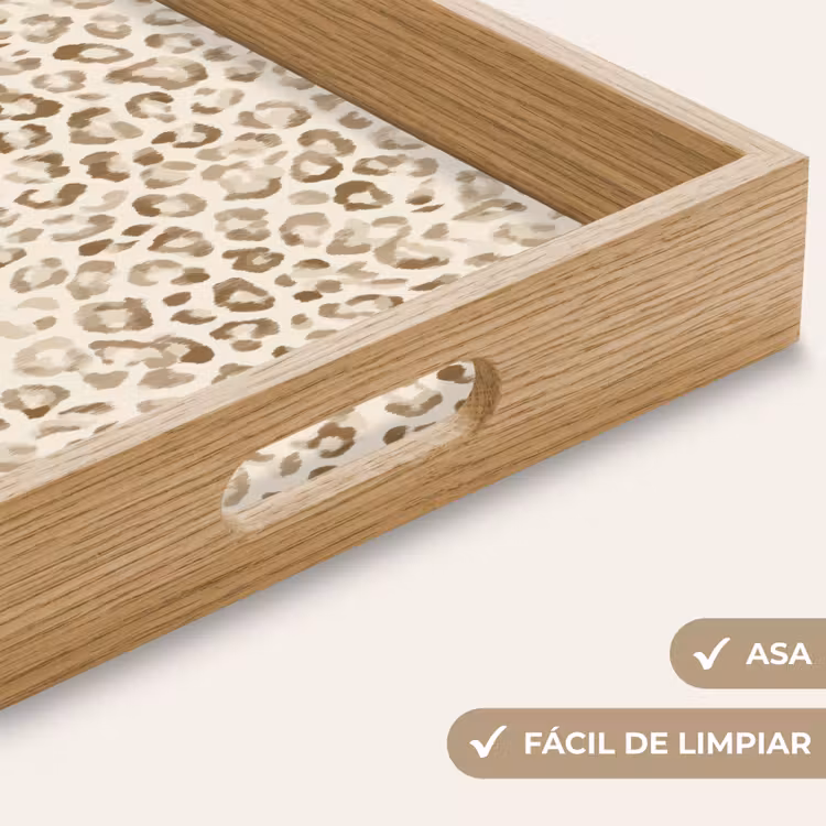 Bandeja - Leopardo - Clásico - Beige — 8