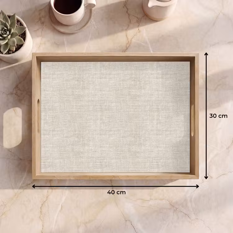 Bandeja - Lino - Textura - Beige — 7
